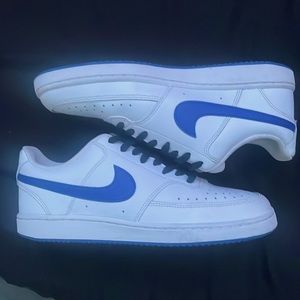 Nike Court vision low white and blue